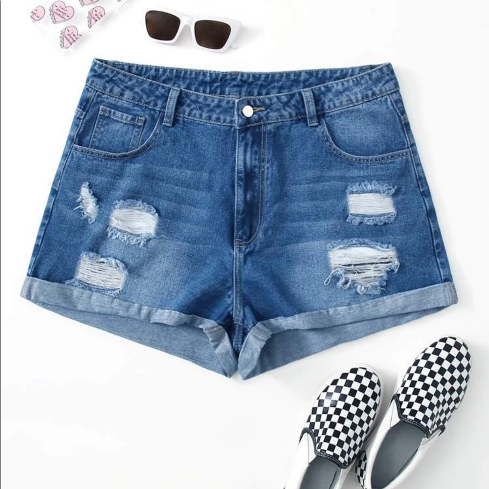 *New* High waisted jean shorts